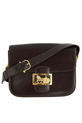 Sac à bandoulière Celine Triomphe Vintage Marron en Cuir verni - Seconde Main