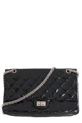 Sac à bandoulière Chanel 2.55 Noir en Cuir verni - Seconde Main