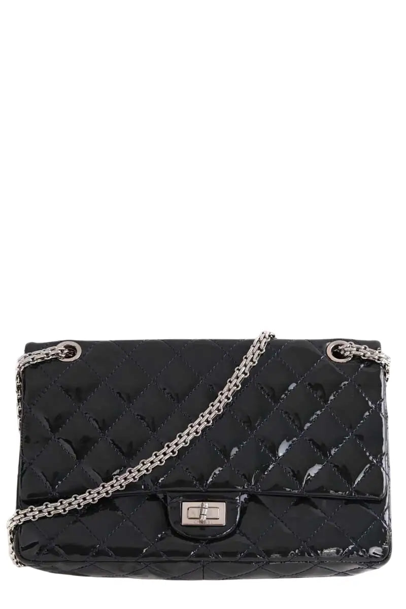 Sac à bandoulière Chanel 2.55 Noir en Cuir verni - Seconde Main
