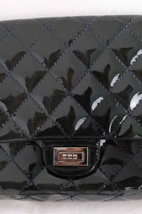 Sac à bandoulière Chanel 2.55 Noir en Cuir verni