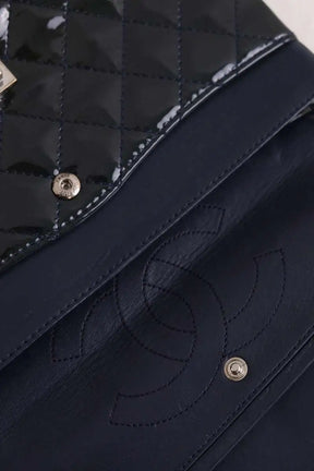 Sac à bandoulière Chanel 2.55 Noir en Cuir verni