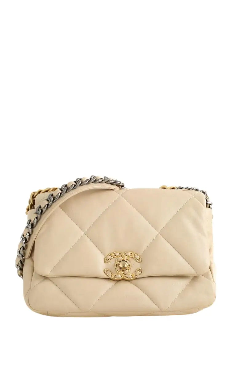 Sac à bandoulière Chanel Beige en Cuir - Seconde Main