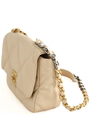 Sac à bandoulière Chanel Beige en Cuir