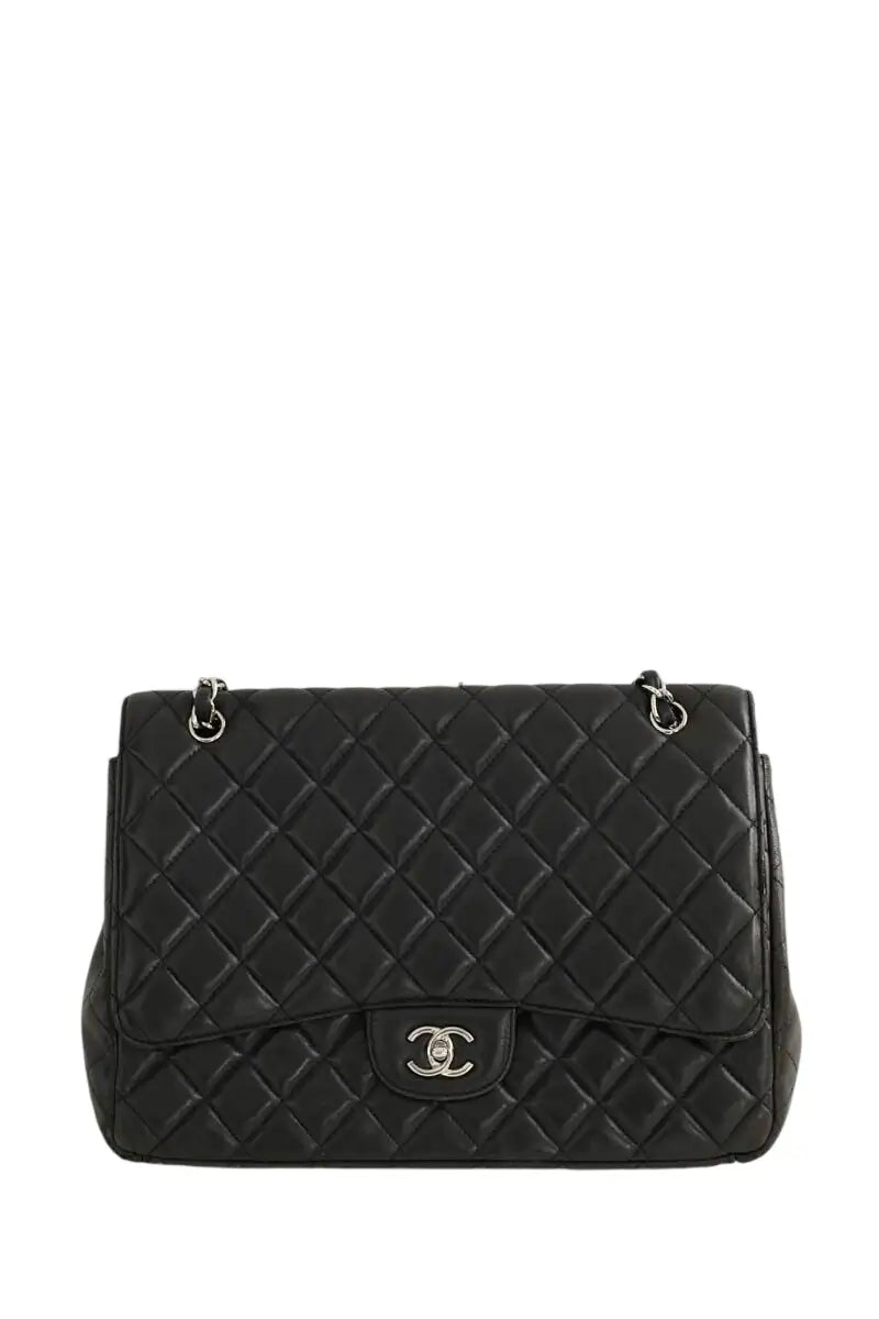 Sac à bandoulière Chanel Maxi Jumbo Noir en Cuir - Seconde Main