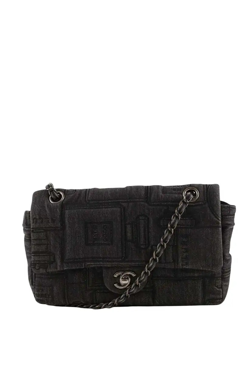 Sac à bandoulière Chanel Timeless/Classique Anthracite en Cuir - Seconde Main