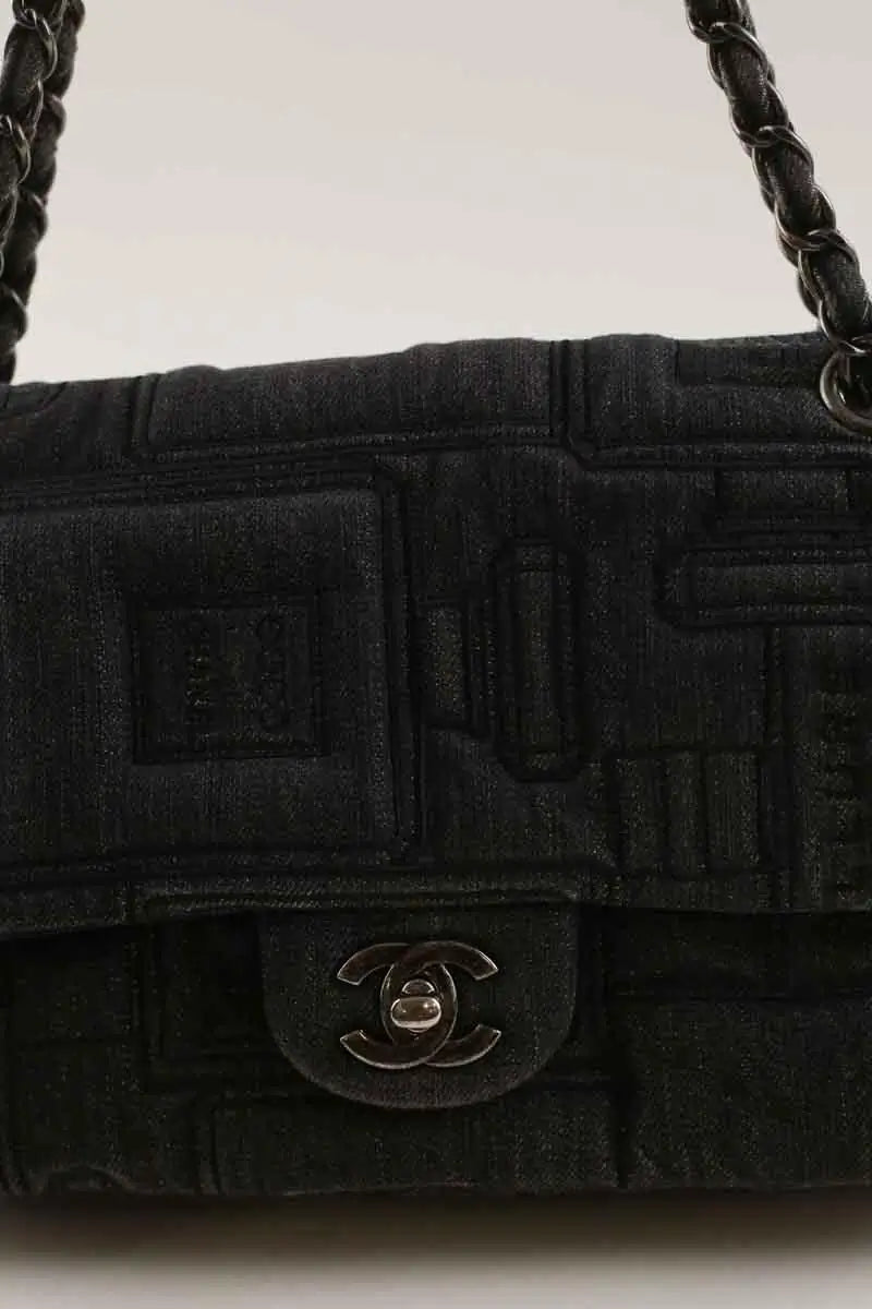 Sac à bandoulière Chanel Timeless/Classique Anthracite en Cuir