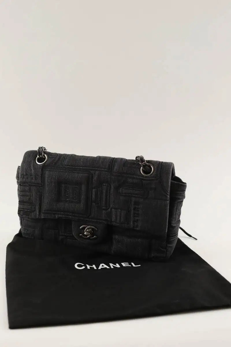Sac à bandoulière Chanel Timeless/Classique Anthracite en Cuir