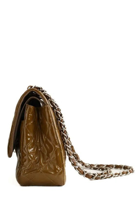 Sac à bandoulière Chanel Timeless/Classique Camel en Cuir verni
