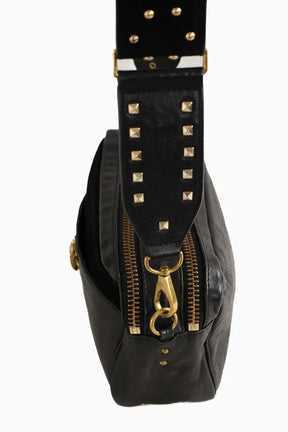 Sac à bandoulière Claris Virot Lily Noir en Cuir