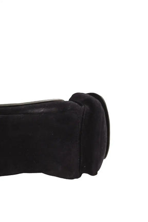 Sac à bandoulière Claris Virot Noir en Daim