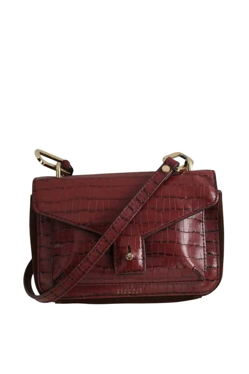 Sac à bandoulière Claudie Pierlot Amy Bordeaux en Cuir - Seconde Main