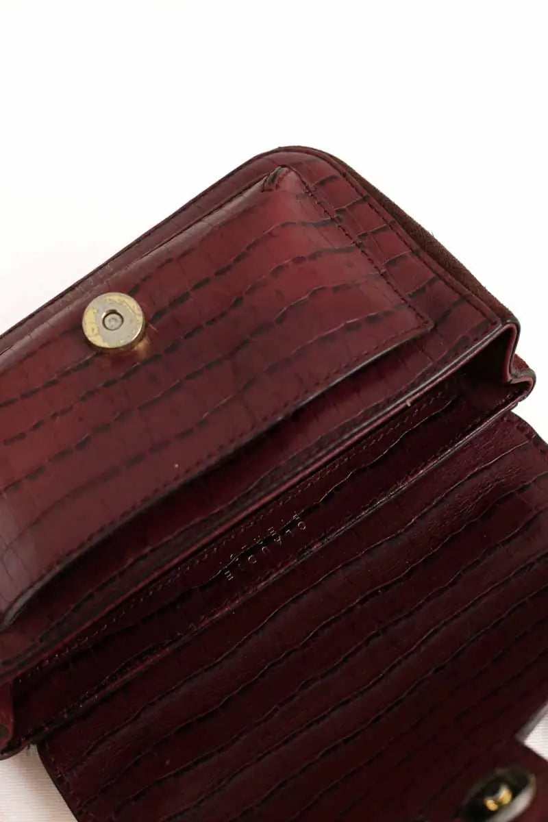 Sac à bandoulière Claudie Pierlot Amy Bordeaux en Cuir