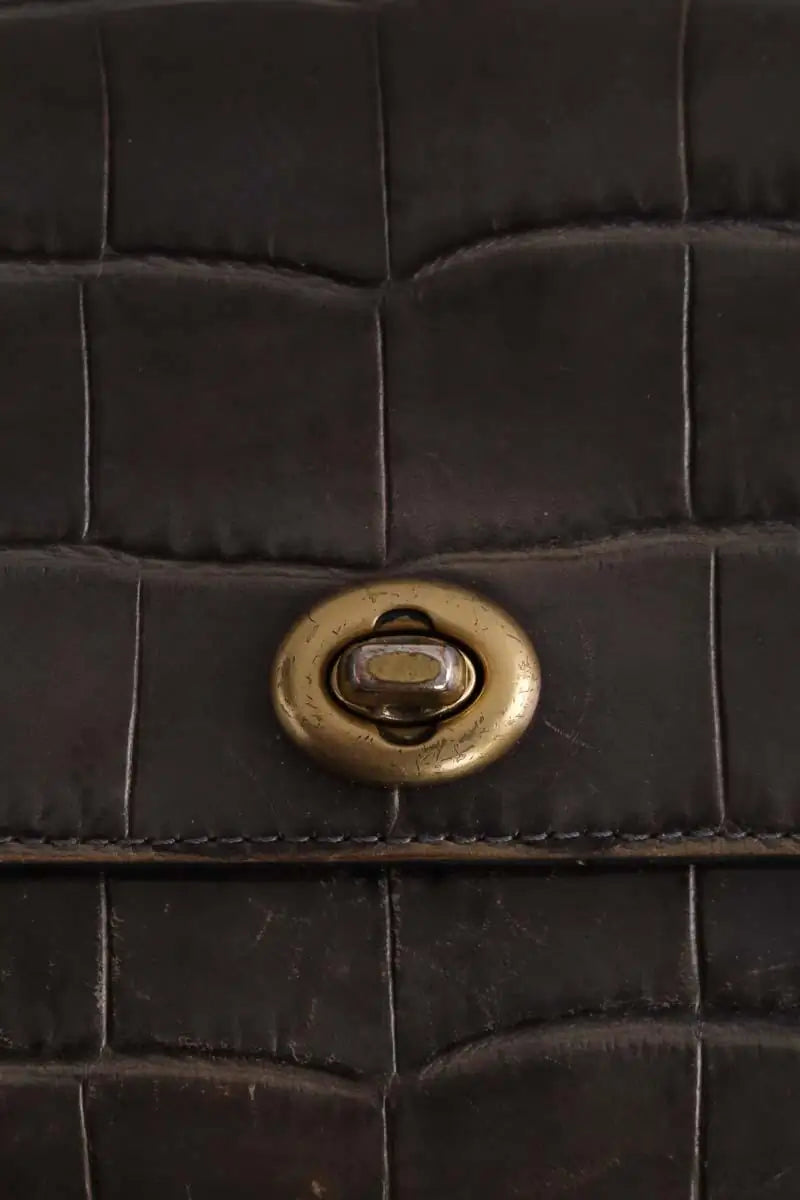 Sac à bandoulière Coach Anthracite en Cuir