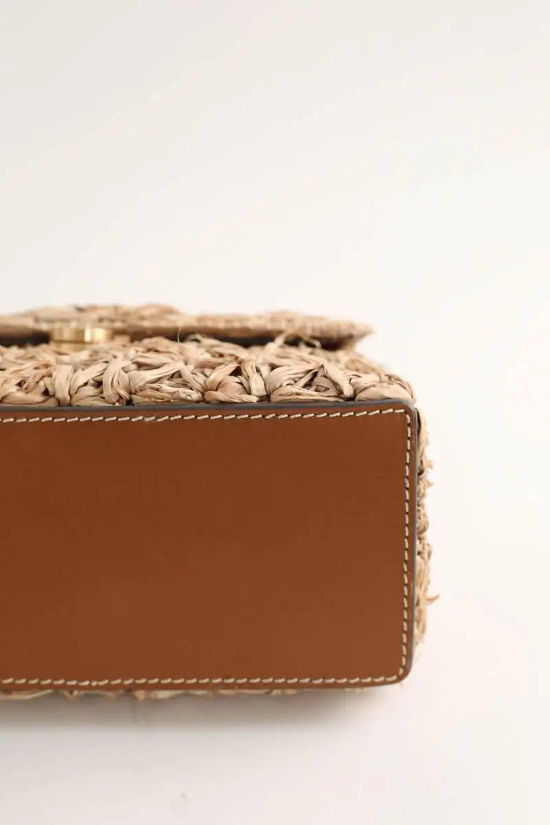 Sac à bandoulière Cult Gaia Beige en Osier