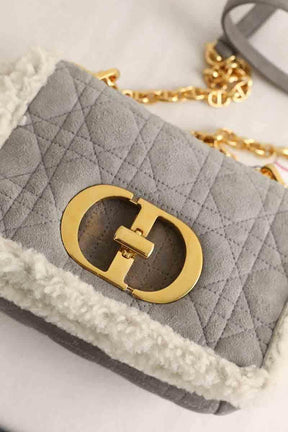 Sac à bandoulière Dior 30 montaigne Gris en Cuir