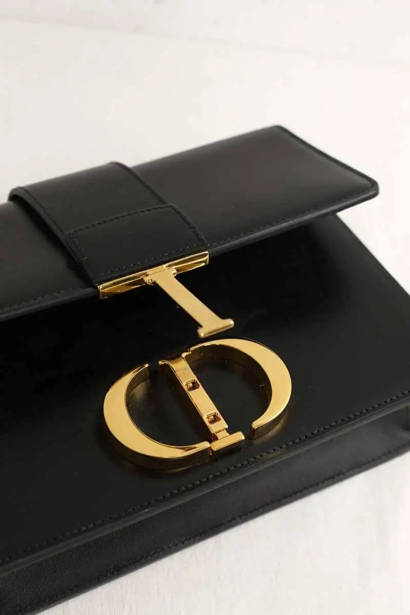 Sac à bandoulière Dior 30 montaigne Noir en Cuir