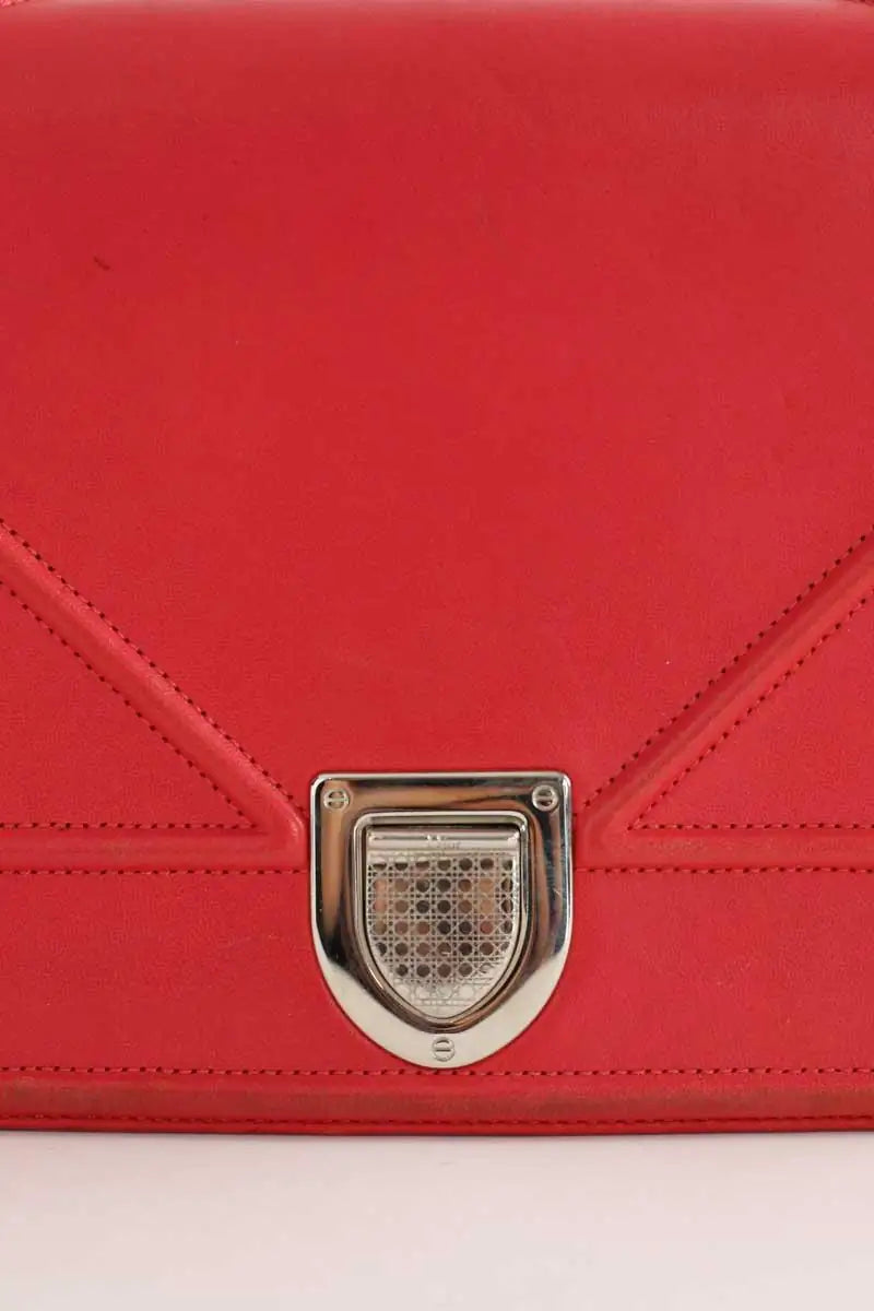 Sac à bandoulière Dior Diorama Rouge en Cuir