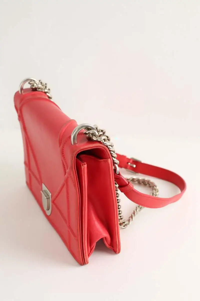 Sac à bandoulière Dior Diorama Rouge en Cuir