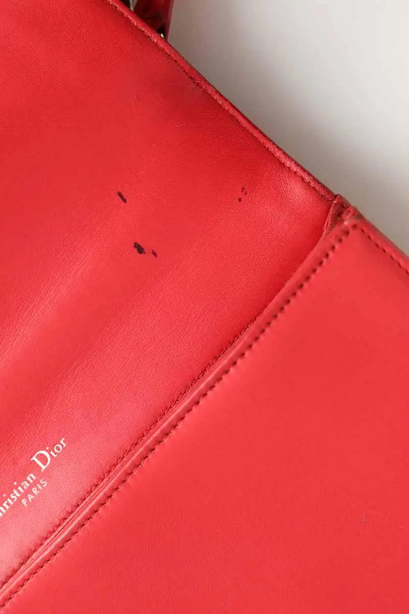 Sac à bandoulière Dior Diorama Rouge en Cuir