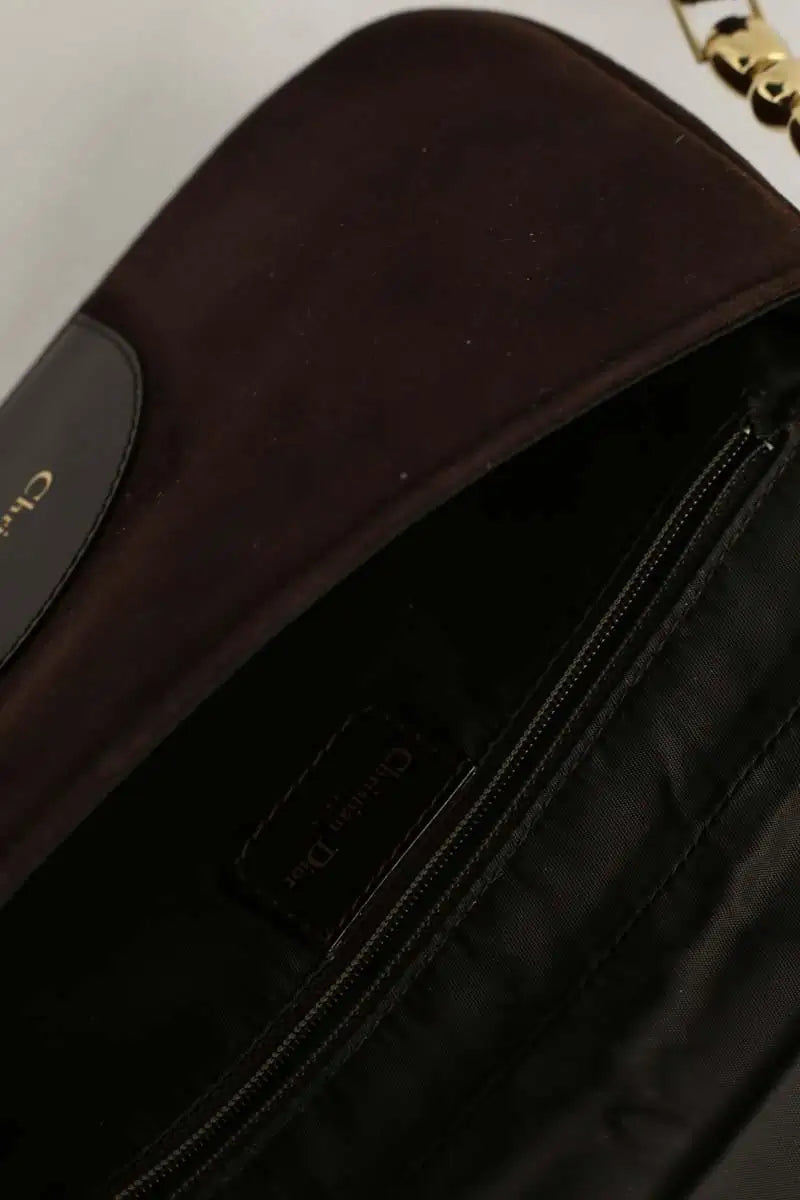Sac à bandoulière Dior Marron en Daim