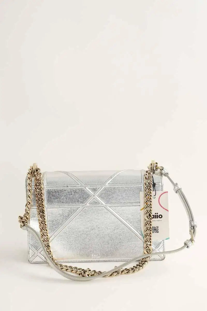 Sac à bandoulière Dior Sac diorama  Argent en Cuir