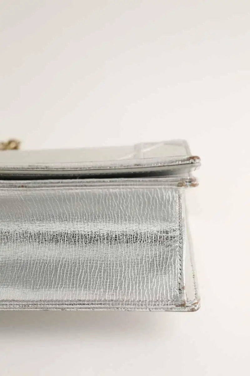 Sac à bandoulière Dior Sac diorama  Argent en Cuir