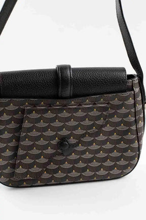 Sac à bandoulière Fauré Le Page Marron en Cuir