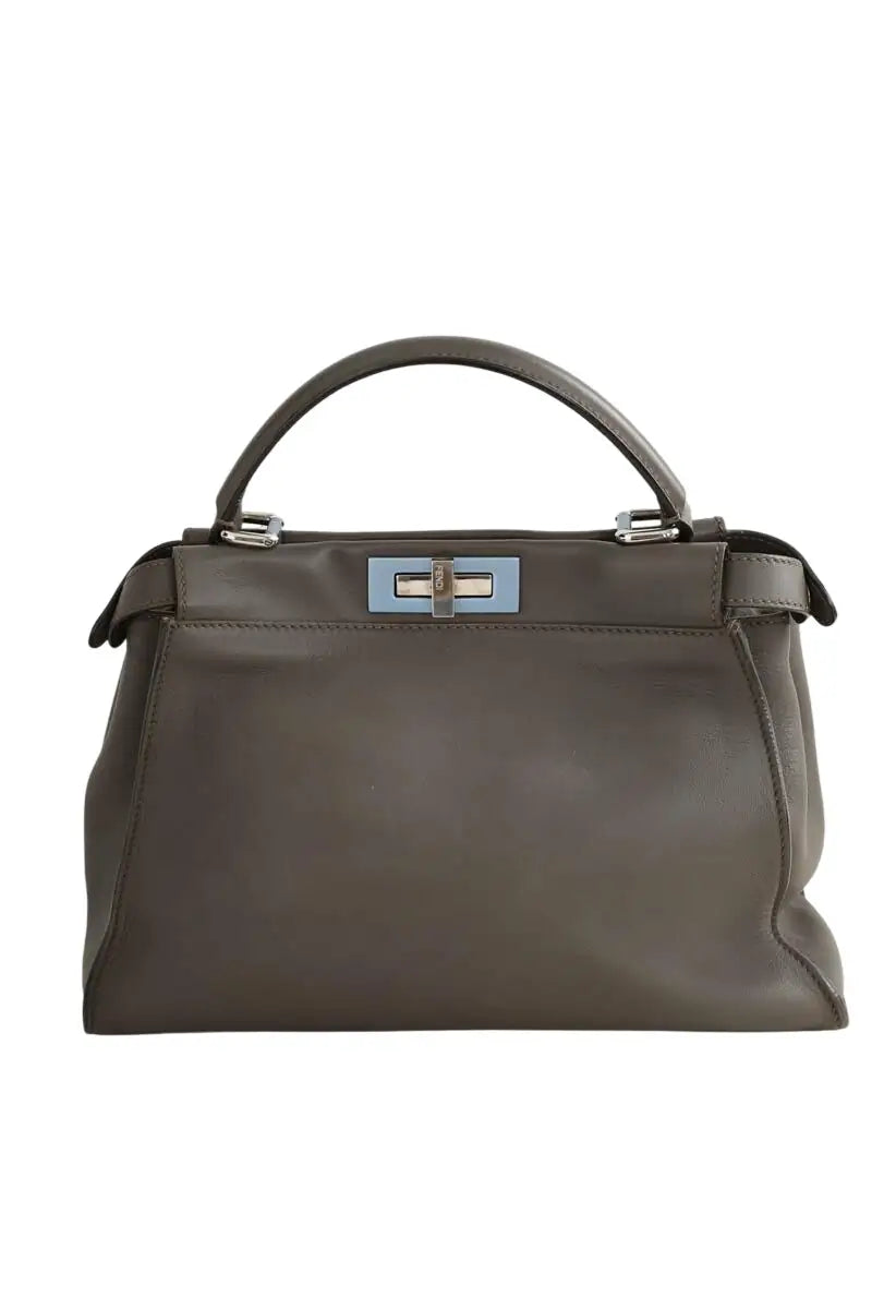 Sac à bandoulière Fendi Anthracite en Cuir - Seconde Main