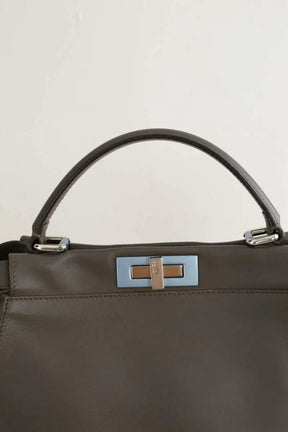 Sac à bandoulière Fendi Anthracite en Cuir