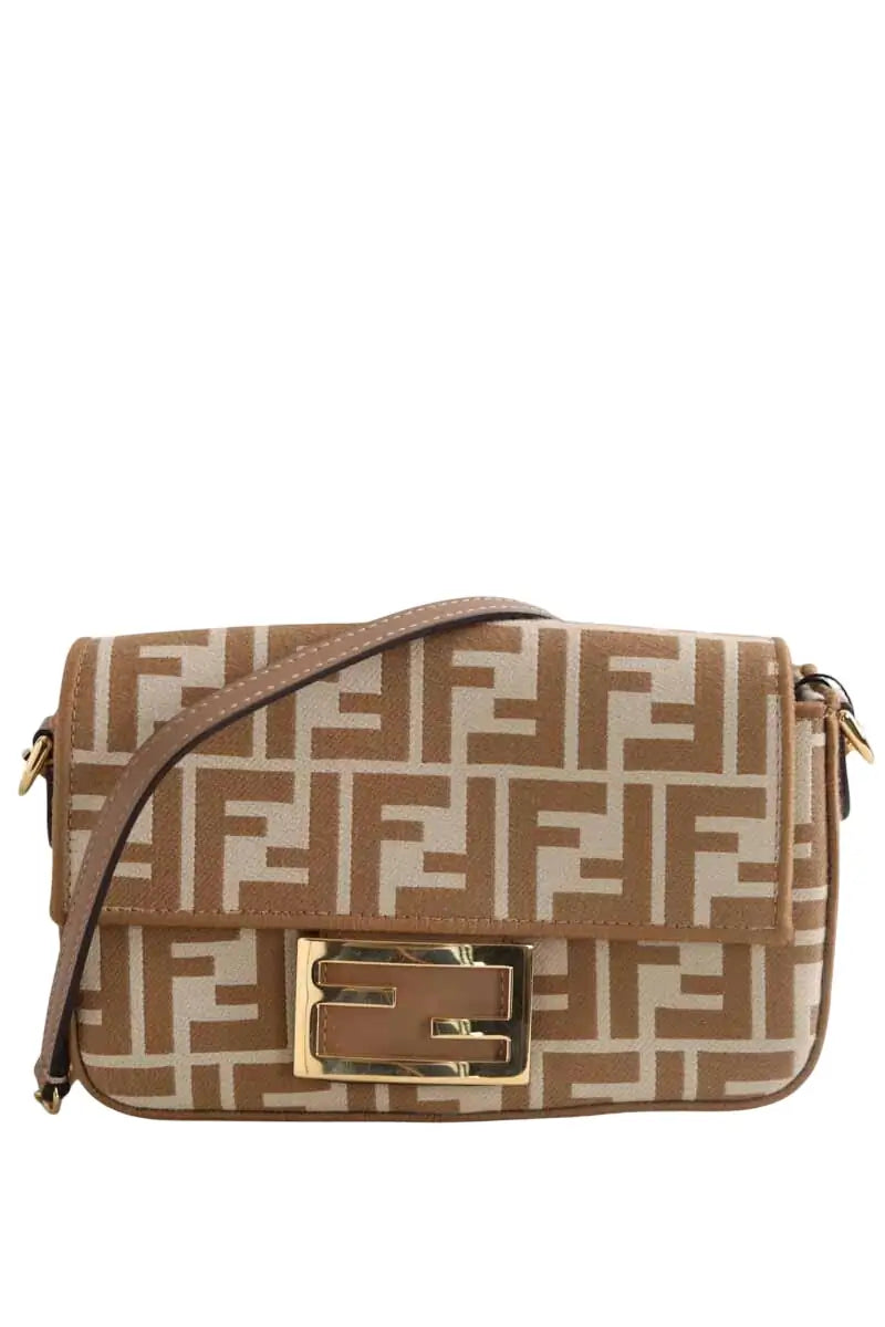 Sac à bandoulière Fendi Baguette Beige en Tissu - Seconde Main
