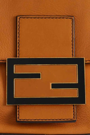 Sac à bandoulière Fendi Baguette grand Camel en Cuir