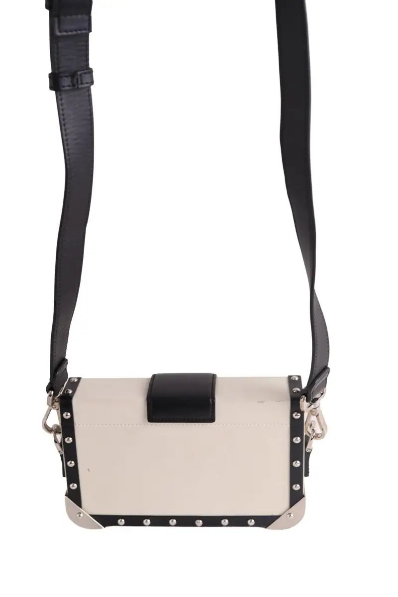 Sac à bandoulière Fendi Fendi Baguette Trunk Mini Blanc en Cuir