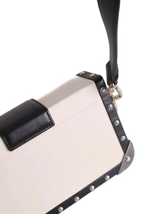 Sac à bandoulière Fendi Fendi Baguette Trunk Mini Blanc en Cuir