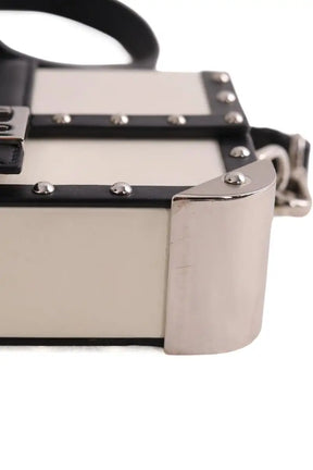 Sac à bandoulière Fendi Fendi Baguette Trunk Mini Blanc en Cuir