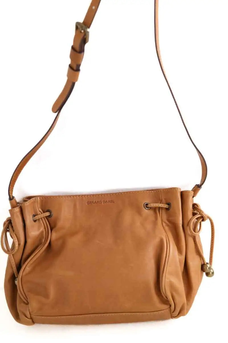 Sac à bandoulière Gerard Darel le mini 24h Camel en Cuir