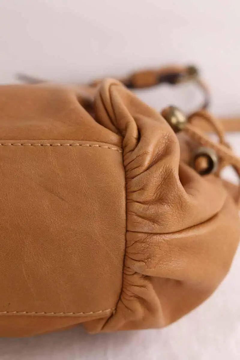Sac à bandoulière Gerard Darel le mini 24h Camel en Cuir
