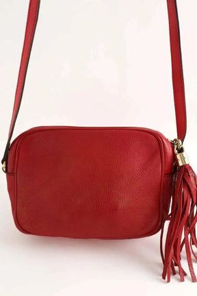 Sac à bandoulière Gucci Soho Rouge en Cuir