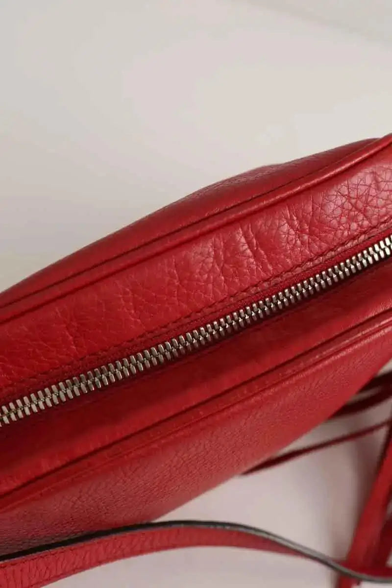 Sac à bandoulière Gucci Soho Rouge en Cuir