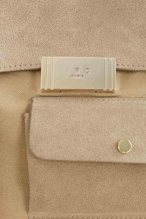 Sac à bandoulière Iro Nomad Beige en Daim