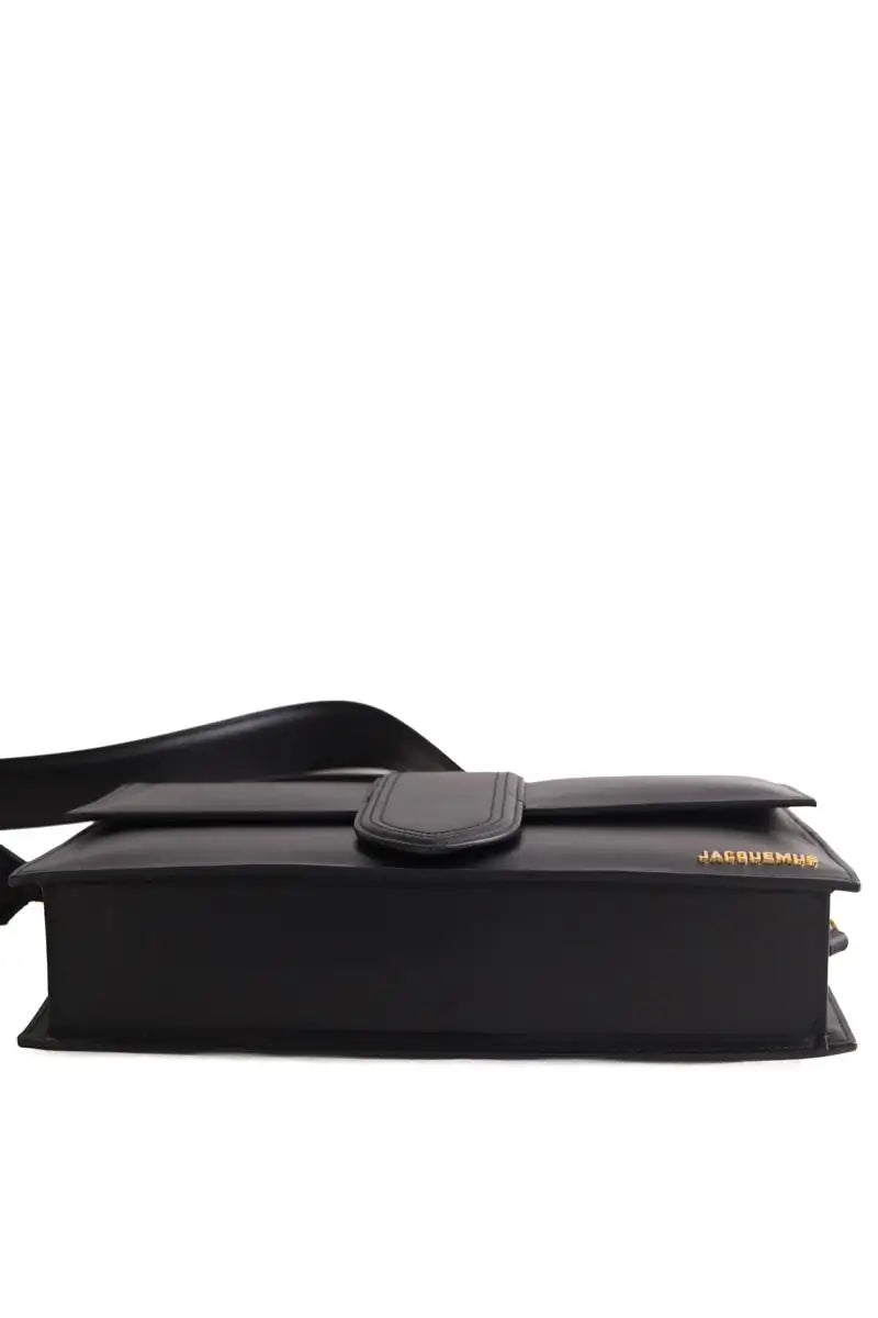 Sac à bandoulière Jacquemus Grand Bambino Noir en Cuir