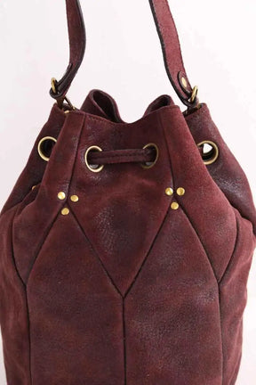 Sac à bandoulière Jérôme Dreyfuss Bordeaux en Cuir