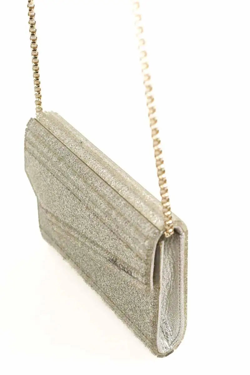 Sac à bandoulière Jimmy Choo Candy Doré en Paillettes