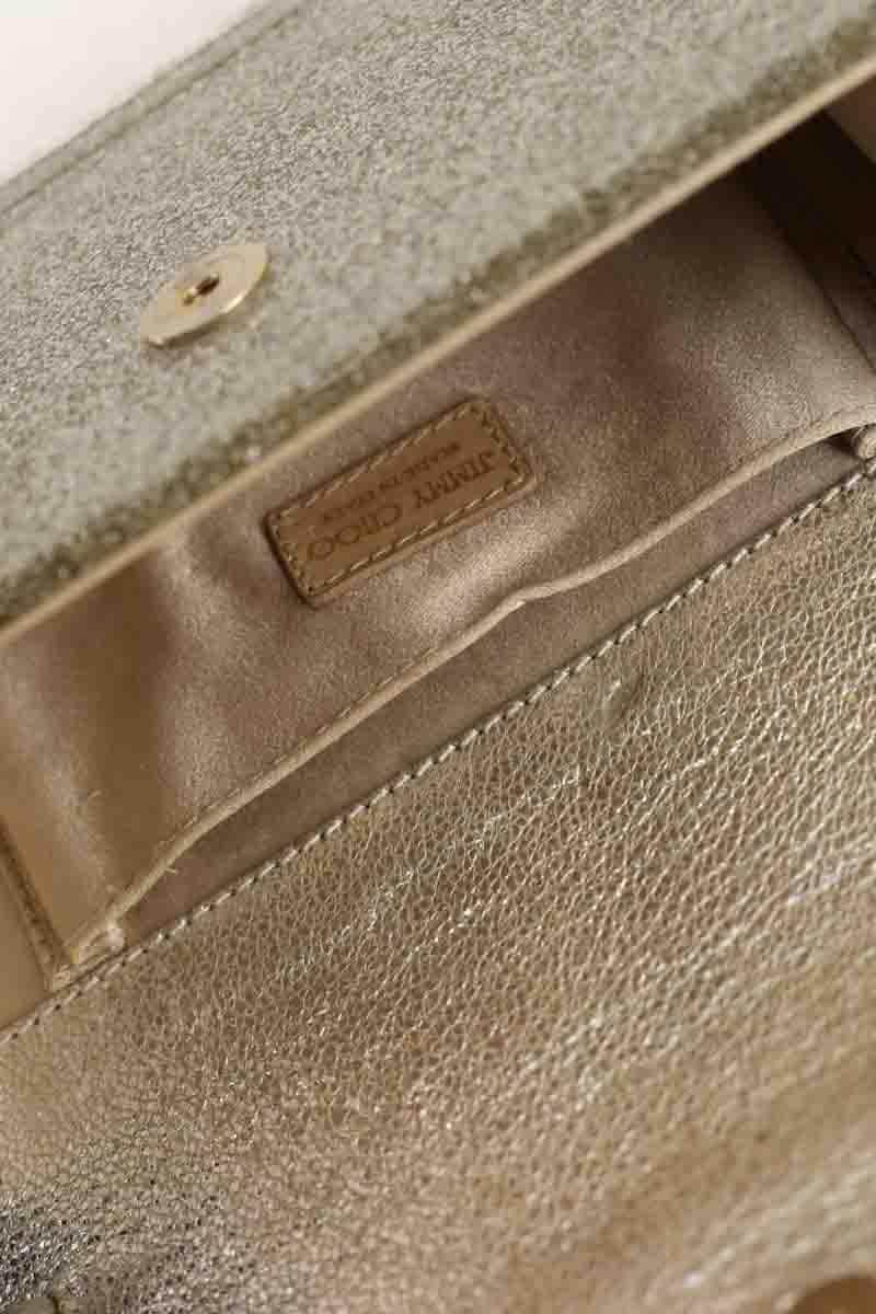 Sac à bandoulière Jimmy Choo Candy Doré en Paillettes