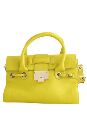 Sac à bandoulière Jimmy Choo Rosalie Jaune en Cuir - Seconde Main