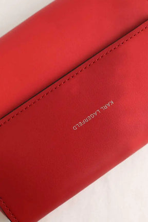 Sac à bandoulière Karl Lagerfeld Rouge en Cuir
