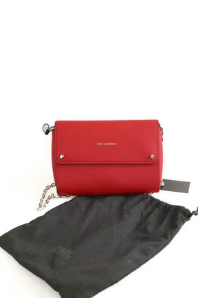 Sac à bandoulière Karl Lagerfeld Rouge en Cuir