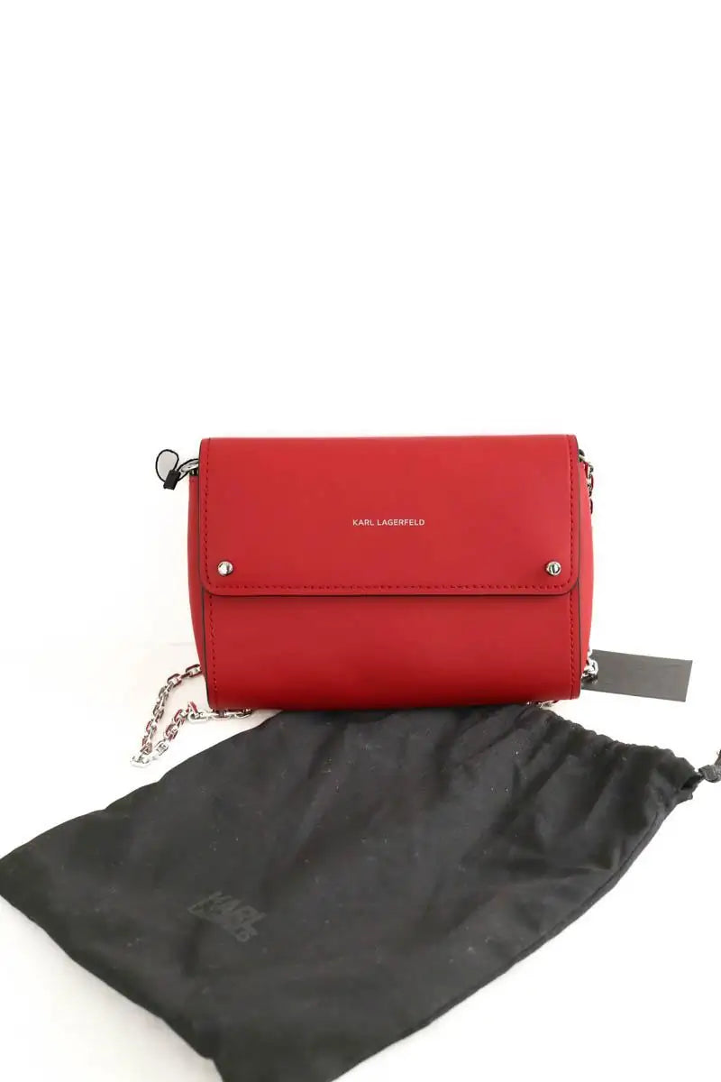 Sac à bandoulière Karl Lagerfeld Rouge en Cuir