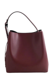Sac à bandoulière Kitesy Martin Studio Le Sac seau Bordeaux en Cuir - Seconde Main