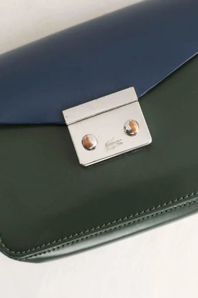 Sac à bandoulière Lacoste Kaki en Cuir