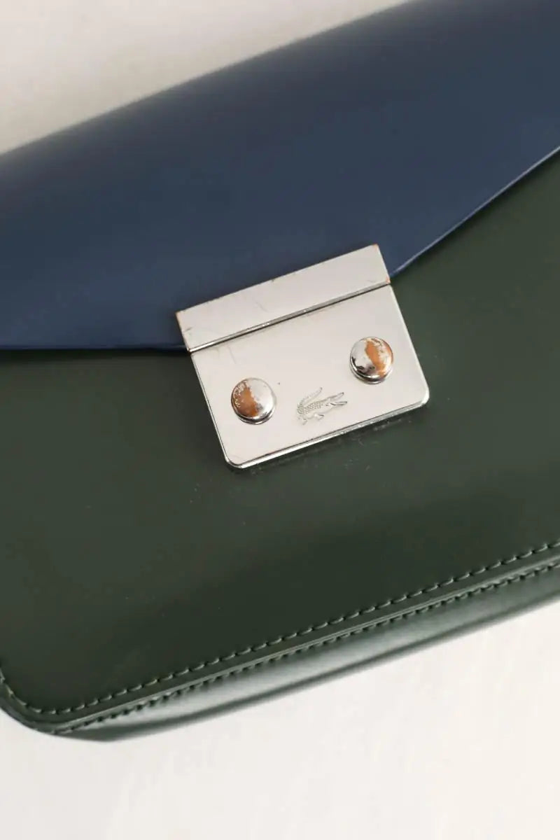 Sac à bandoulière Lacoste Kaki en Cuir